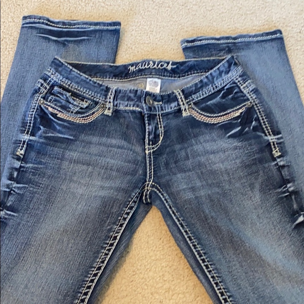Maurices skinny bootcut light was sz 3/4